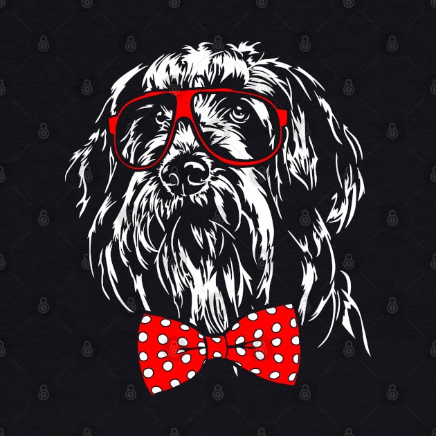 Funny Cute Bearded Collie dog mom by wilsigns